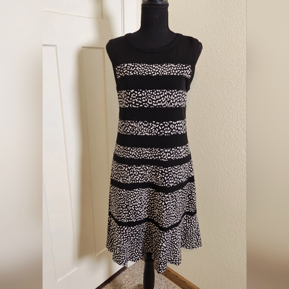 Michael Kors Tank Dress Black White Medium - Picture 3 of 8